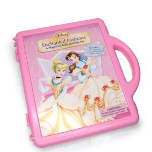 Disney Belle & Cinderella Enchanted Fashions: A Magnetic Book & Playset Pink